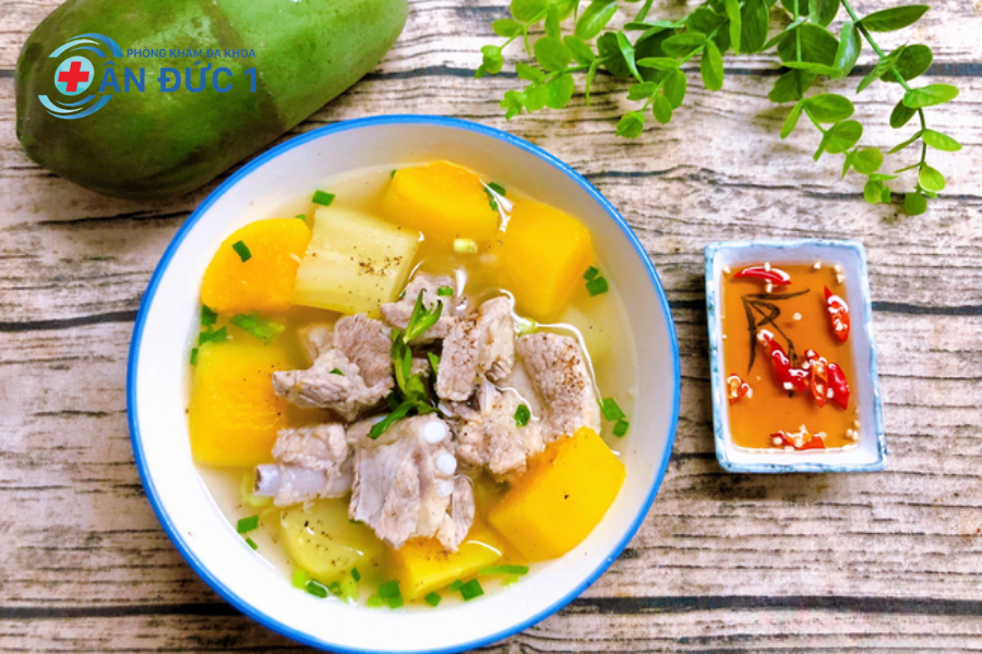 Canh đu đủ sườn non